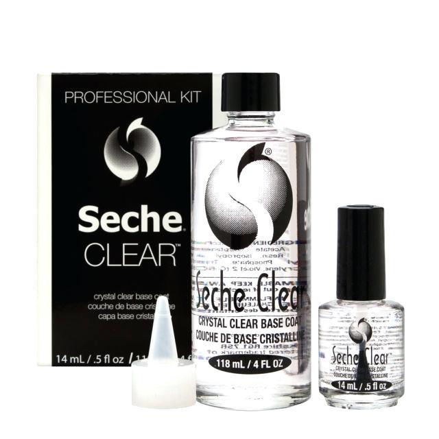 BASE COAT CRISTALINA ESMALTE KIT PROFESIONAL REFILL - CLEAR SECHE - BEMEXCO +Bonito +Fácil