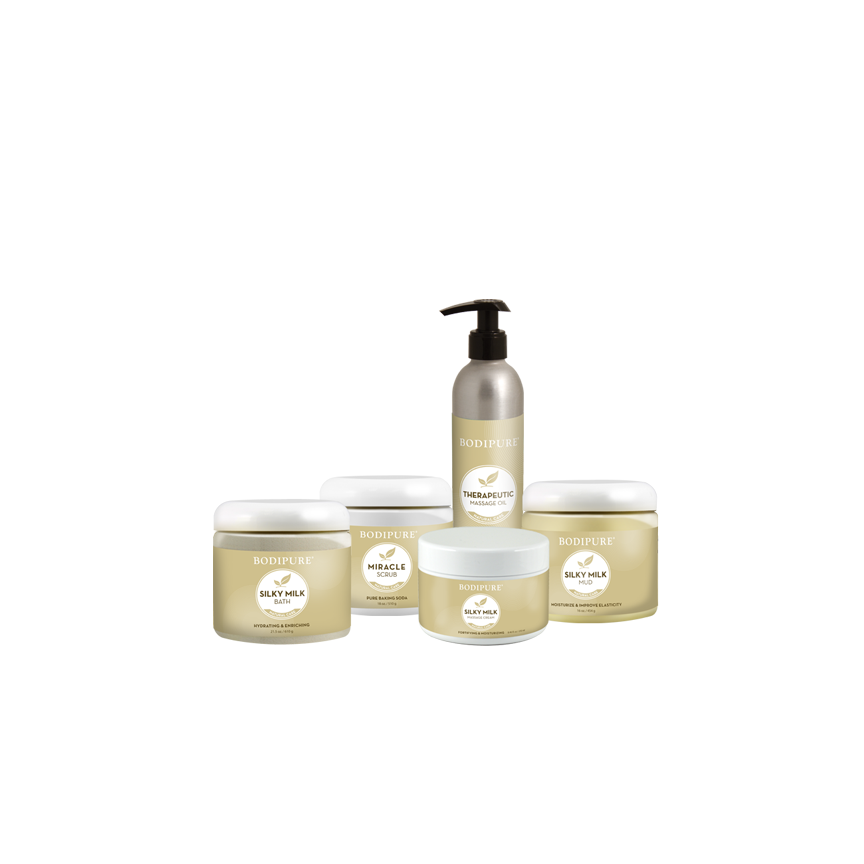 KIT PARA PEDICURA SPA PROFESIONAL LECHE - BODIPURE - BEMEXCO +Bonito +Fácil