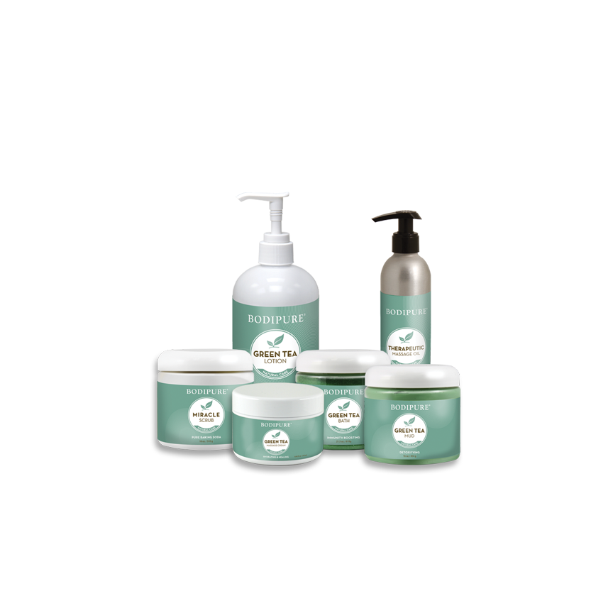 KIT PARA PEDICURA SPA PROFESIONAL TÉ VERDE - BODIPURE - BEMEXCO +Bonito +Fácil