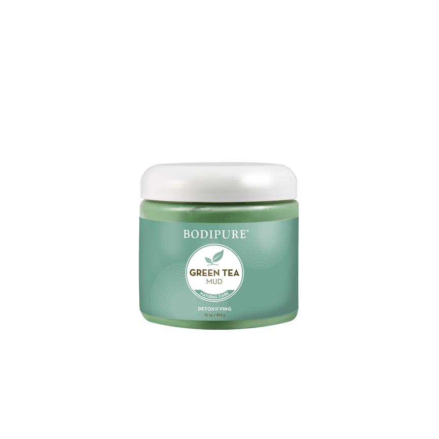 MASCARILLA BARRO CORPORAL DE TÉ VERDE 454g - BODIPURE - BEMEXCO +Bonito +Fácil