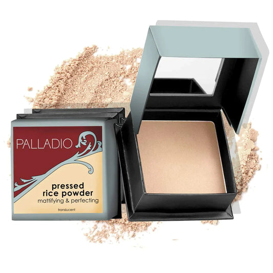 POLVO COMPACTO DE ARROZ MATIFICANTE, PIEL GRASA - PALLADIO BEAUTY - BEMEXCO +Bonito +Fácil