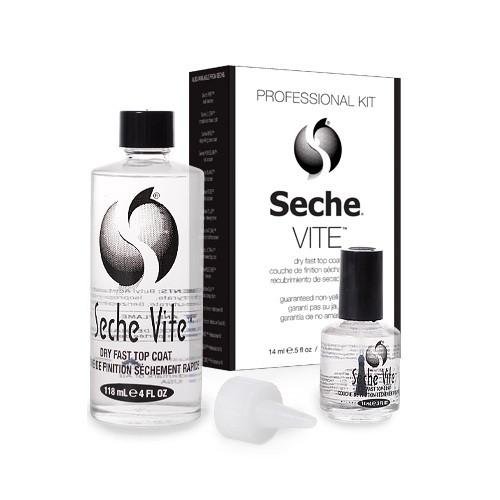 TOP COAT ESMALTE KIT PROFESIONAL REFILL - VITE SECHE - BEMEXCO +Bonito +Fácil